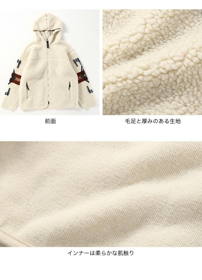 PENDLETON ボア ジップ　フーディ ユニセックス Ｍ　ペンドルトン Amazon.co.jp: PENDLETON ペンドルトン ボアジップフーディ ユニ